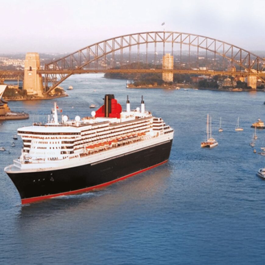 Cunard in Sydney Harbour