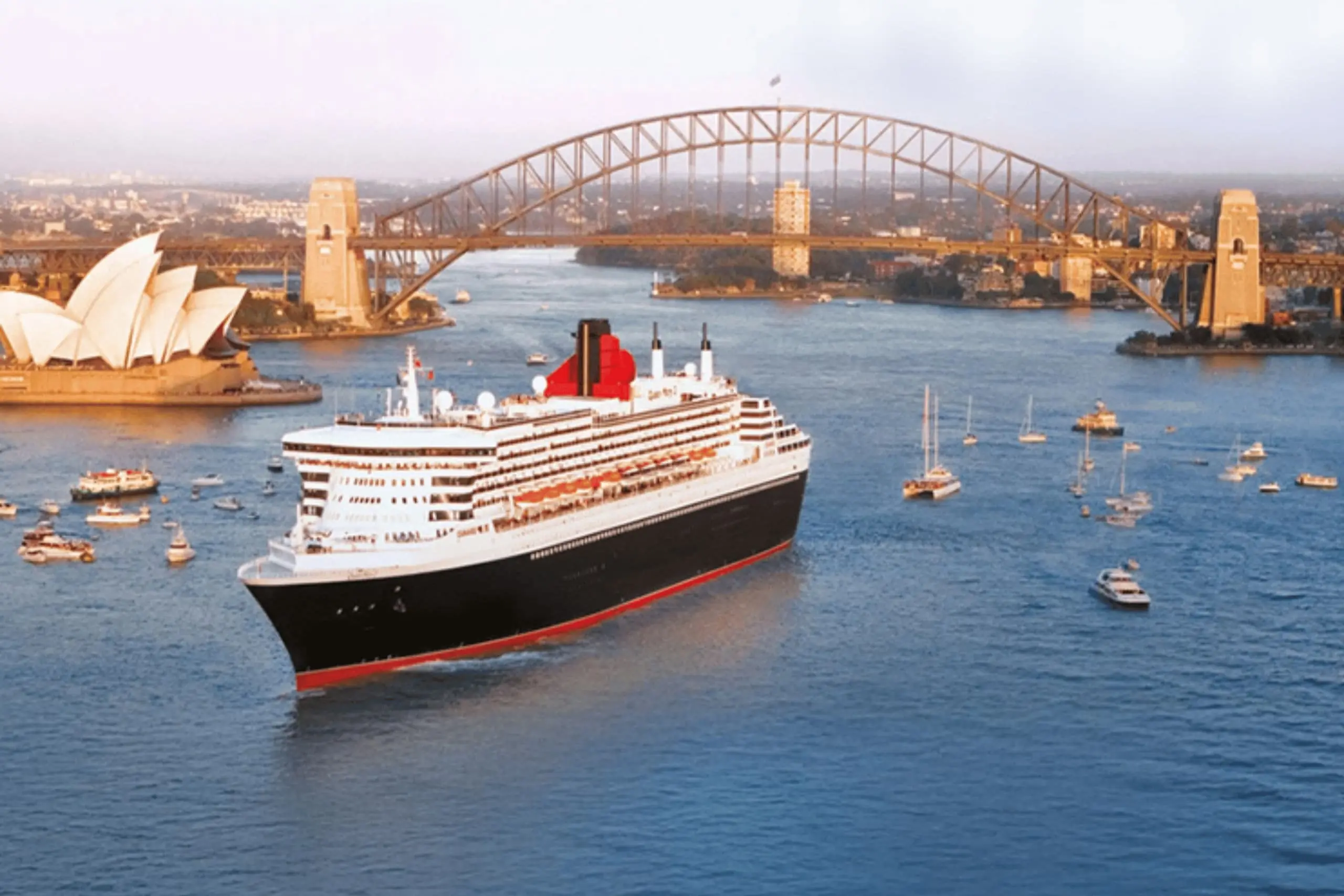 Cunard in Sydney Harbour