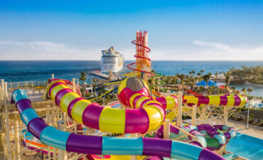 Perfect Day Coco Cay Slide Aerial