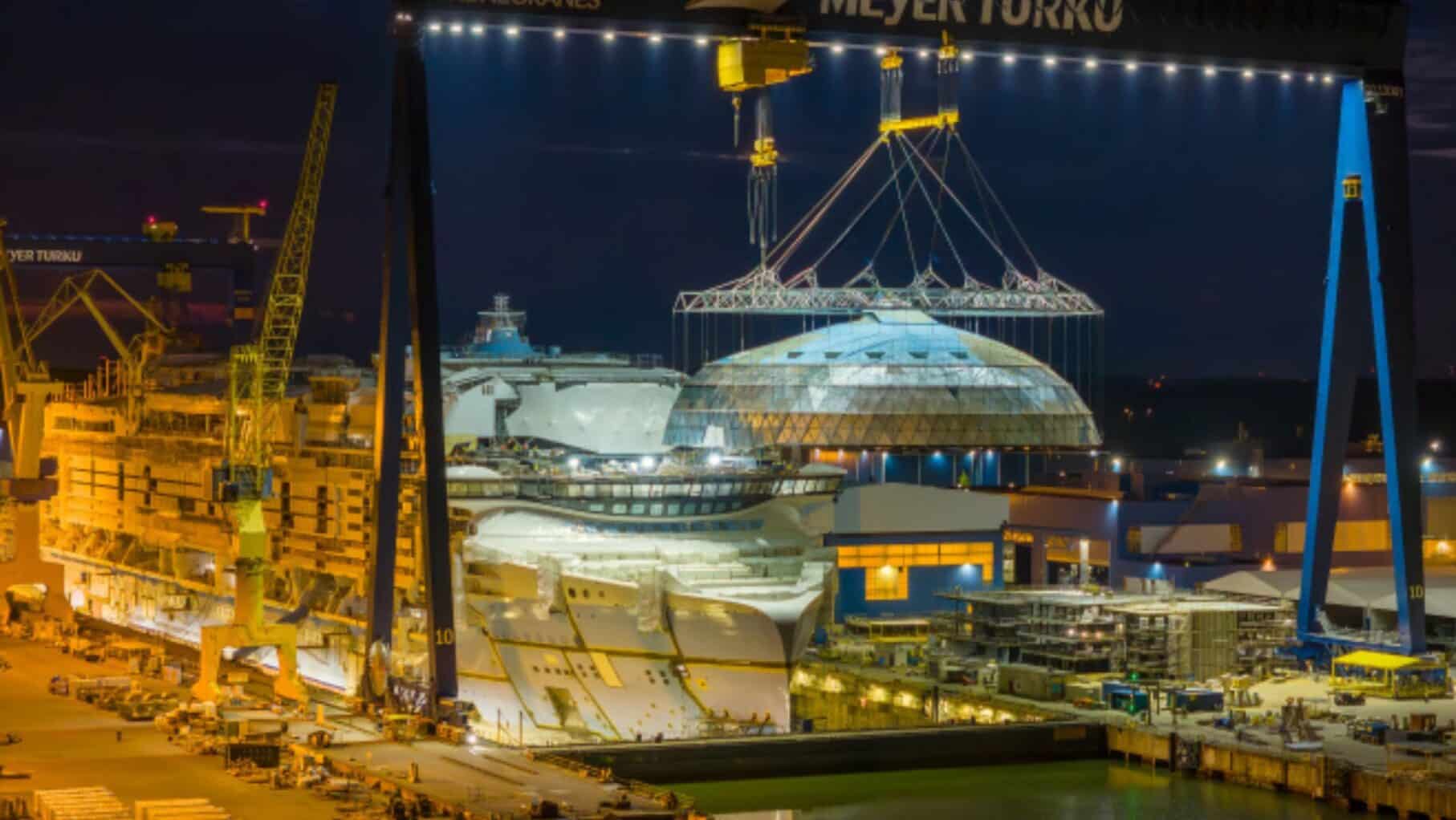 Star of the Seas while under construction