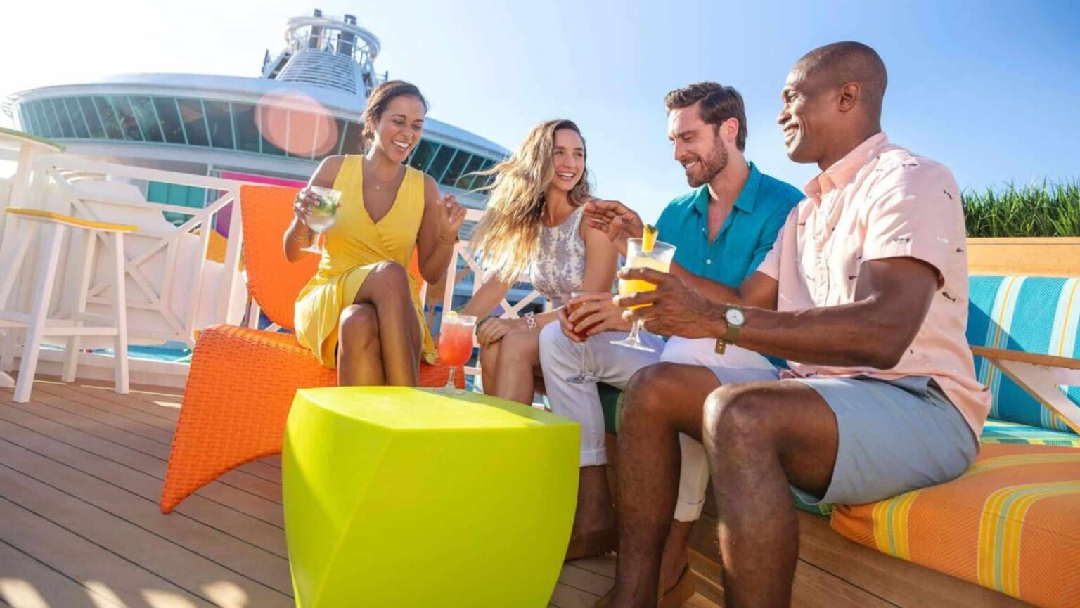 People on a cruise ship looking for cruise deals