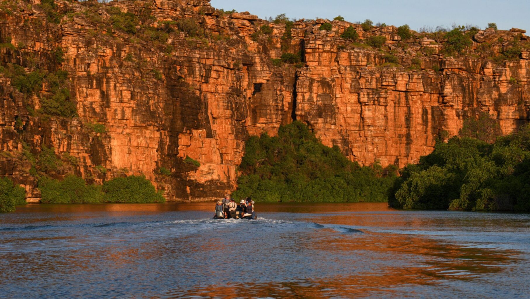 Zodiac excursion on Kimberley sailing.