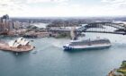 Sydney Harbour with a Princess Cruise ship.
