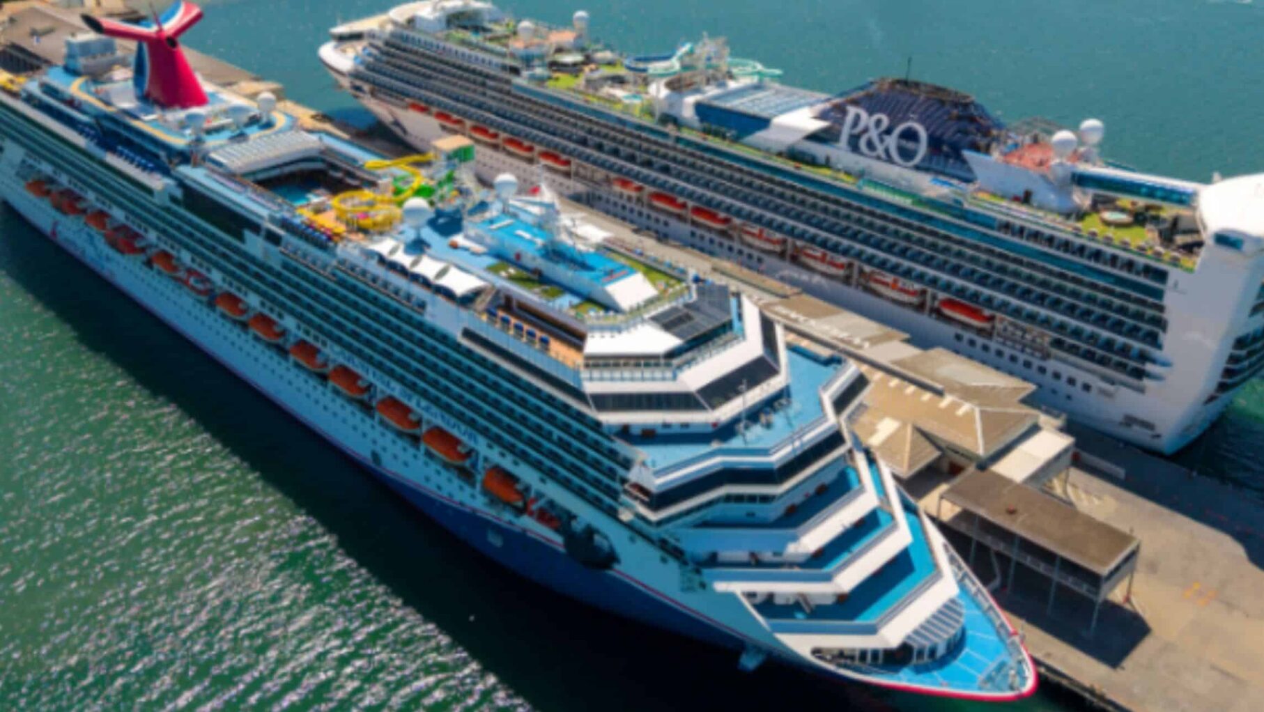 carnival adventure and p&O ship