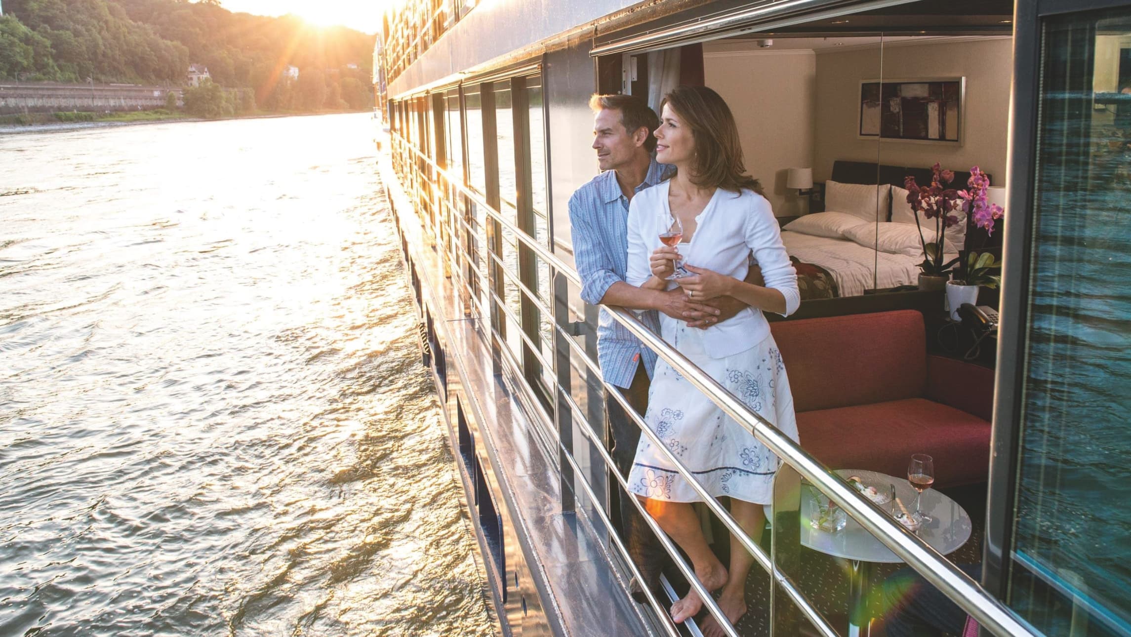A couple on an Avalon Waterways ship