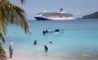 Cruise ship in Vanuatu.