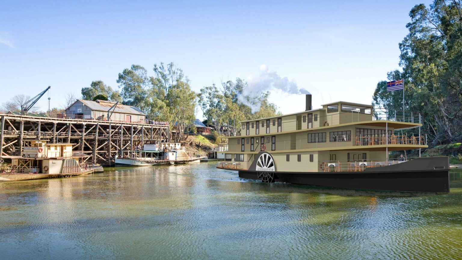 Australian Star Paddle Steamer on the Murray River