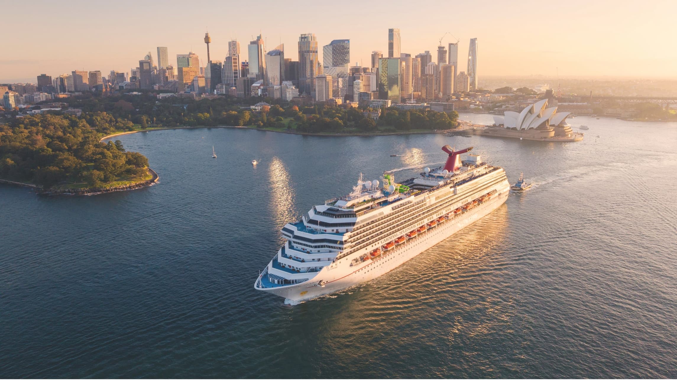 Sydney Harbour with cruise ship