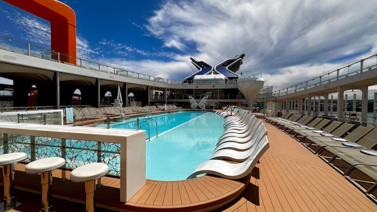The pool onboard Celebrity Edge