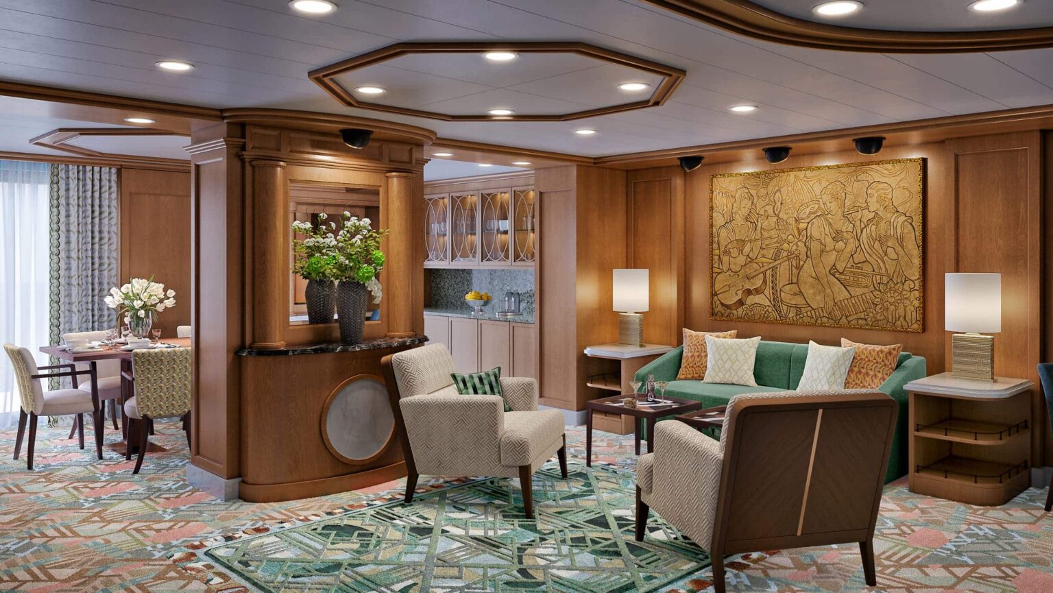 Renders of the new top suites onboard Queen Elizabeth.