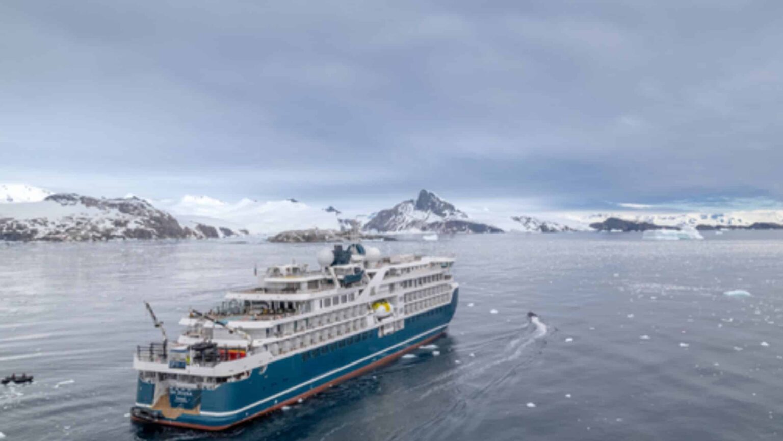 Swan Hellenic sailing in Antarctica.