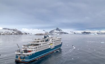 Swan Hellenic sailing in Antarctica.