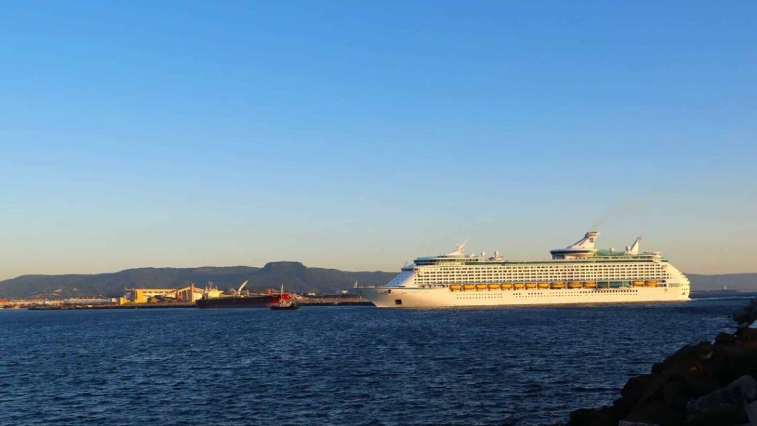 Ship in Wollongong.