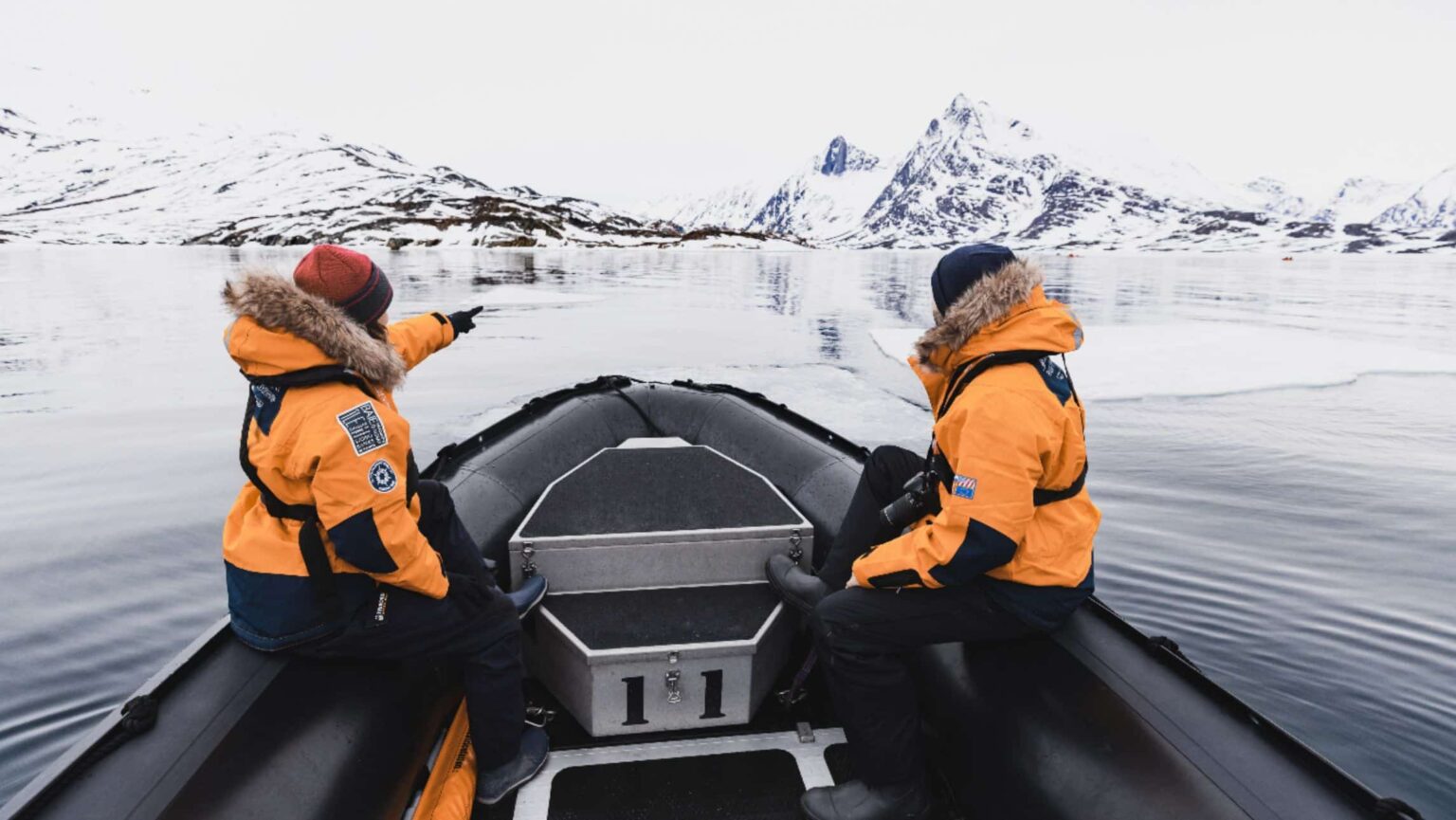 A group on a Ponant expedition voyage in Greenland.
