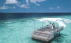 A couple getting married at the Baros resort