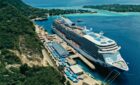 Cruise ship in Port Vila.