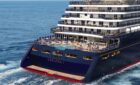 Explora Journeys sailing on the sea