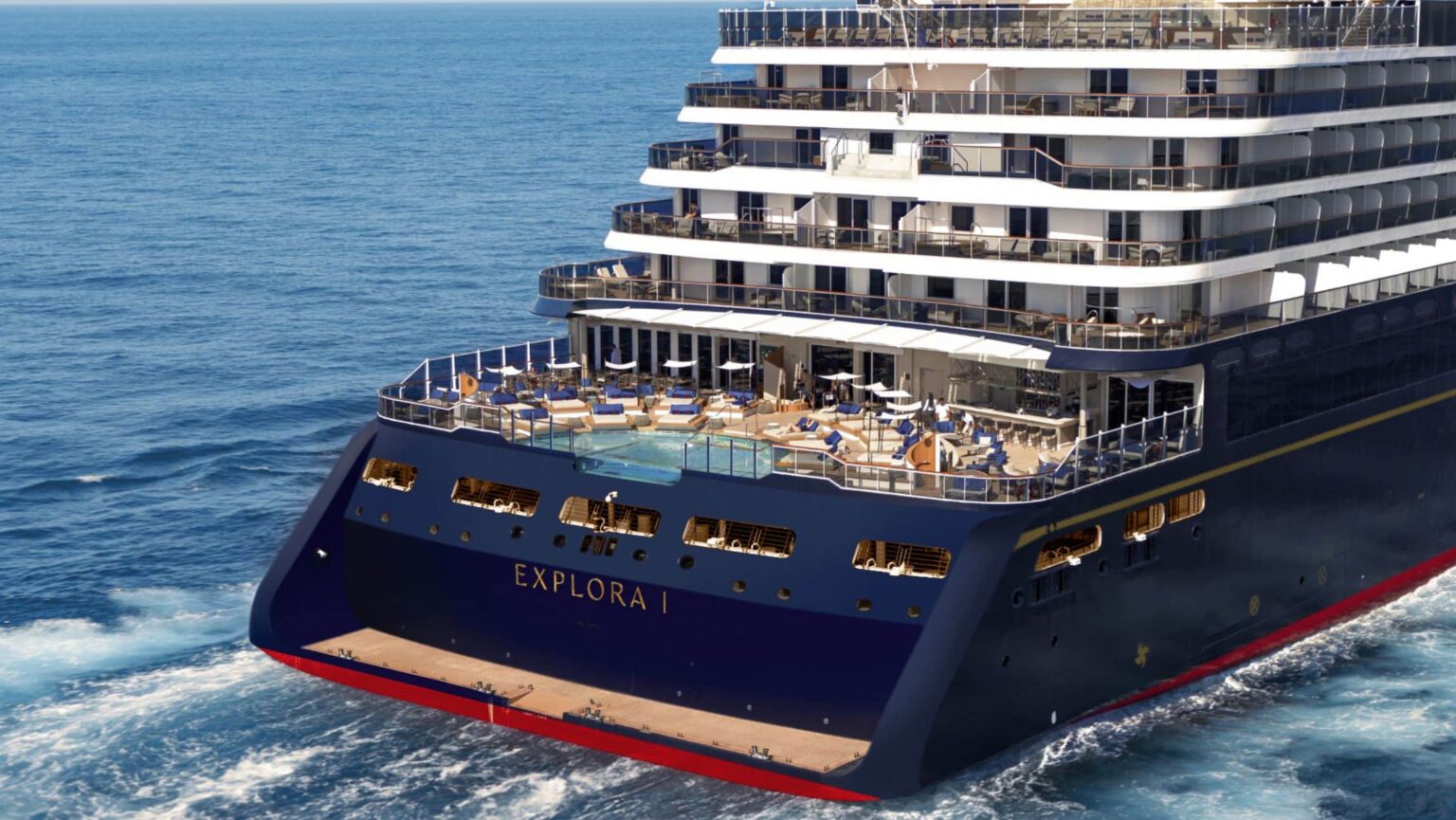 Explora Journeys sailing on the sea