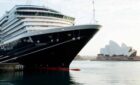 Noordam sailing in Sydney harbour
