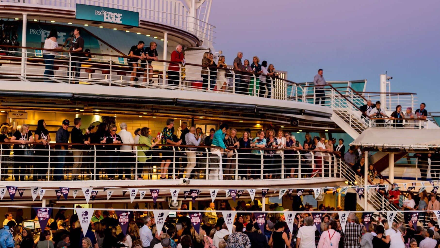cruise ship party on P&O