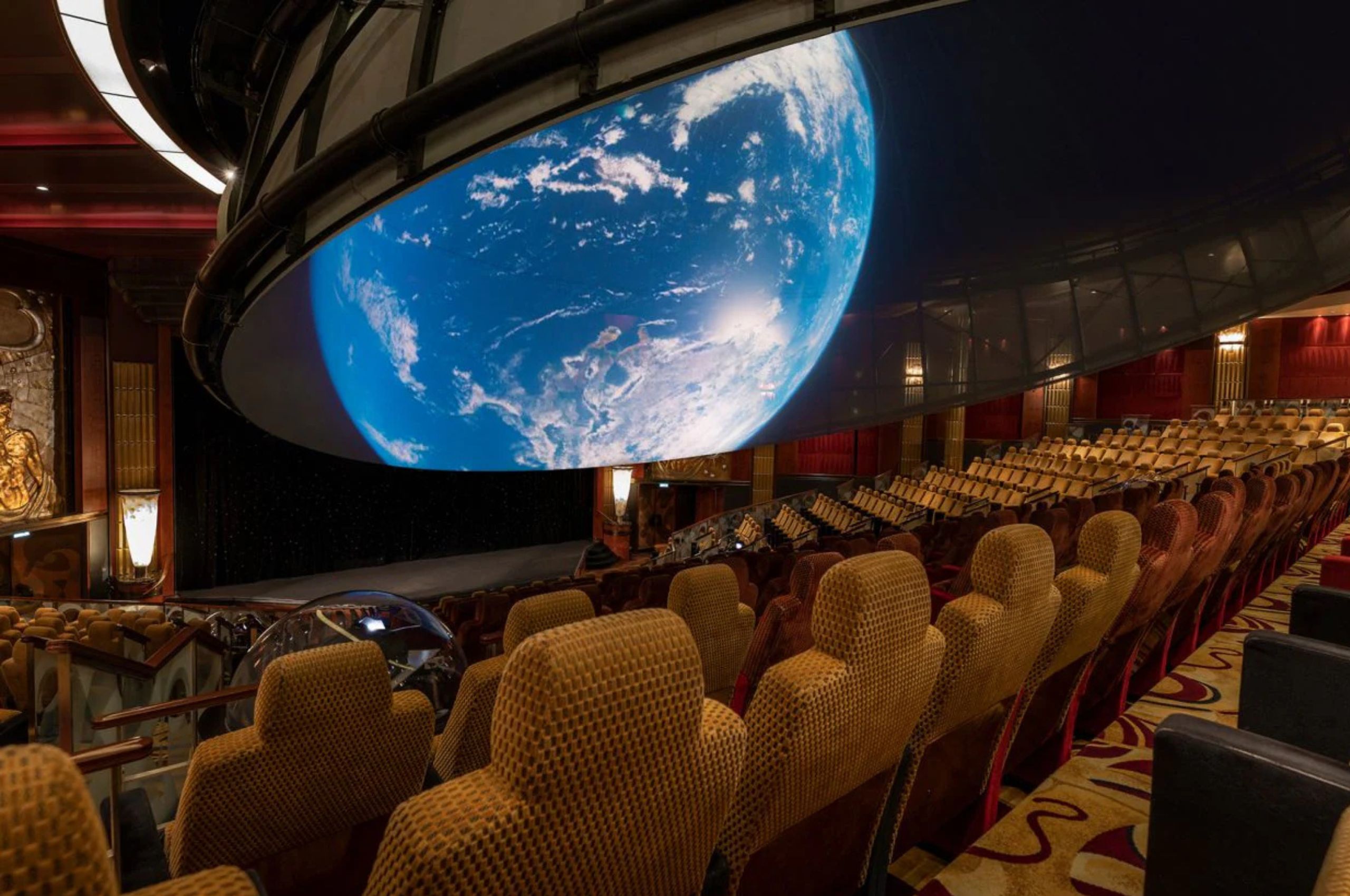 Illuminations Queen Mary 2 Queen Mary 2's Planetarium, Illuminations theatre