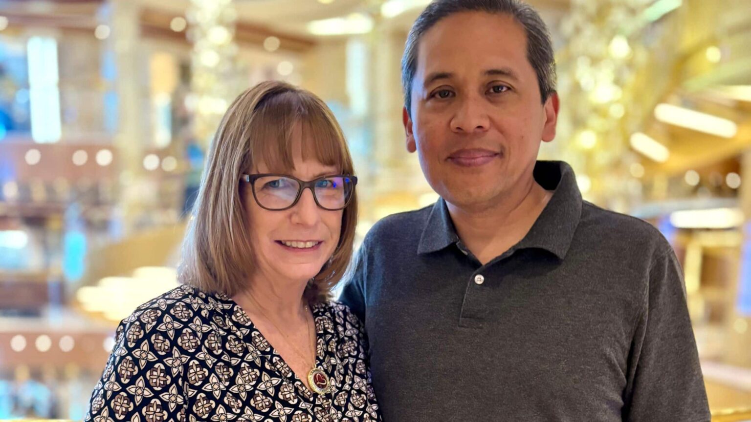 Joey and Jennifer Corpus on the Royal Princess