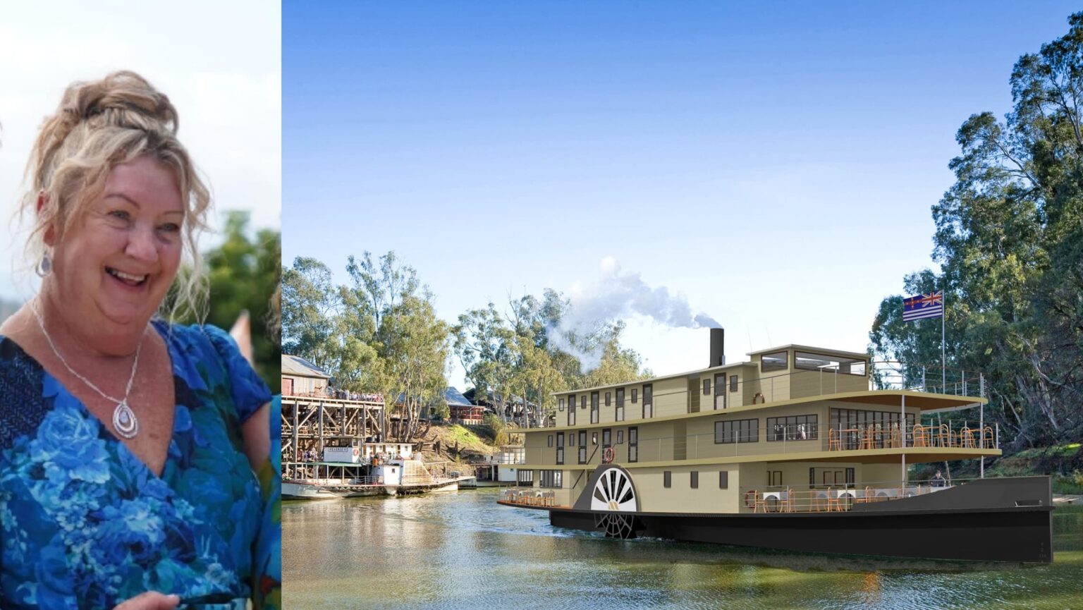 Julie is the winner of the Murray River cruise competition