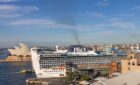 P&o ship in aussie harbour