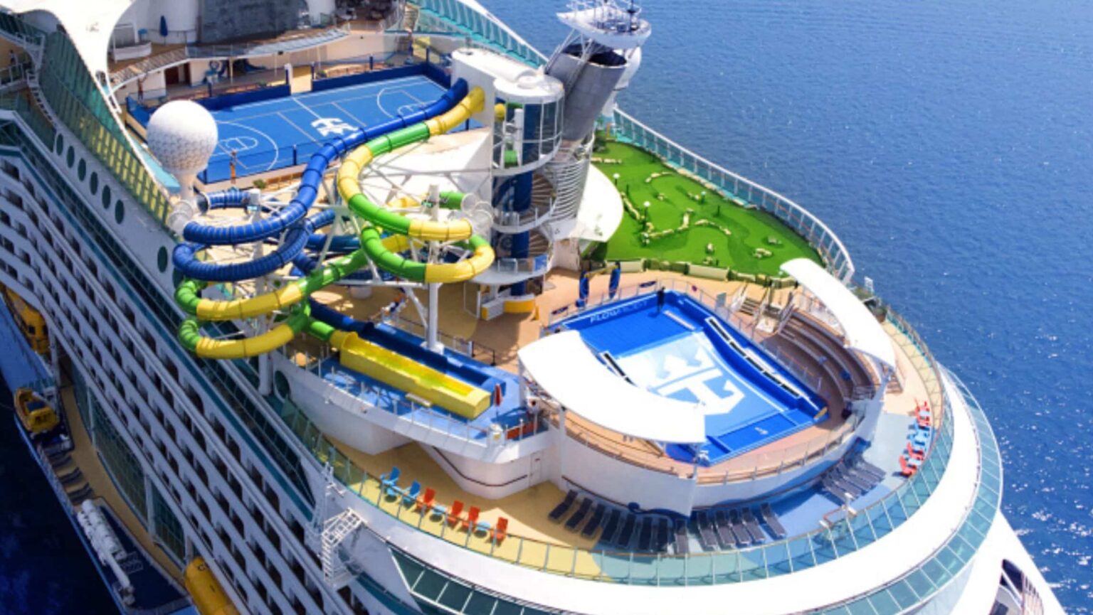 voyager of the seas from above