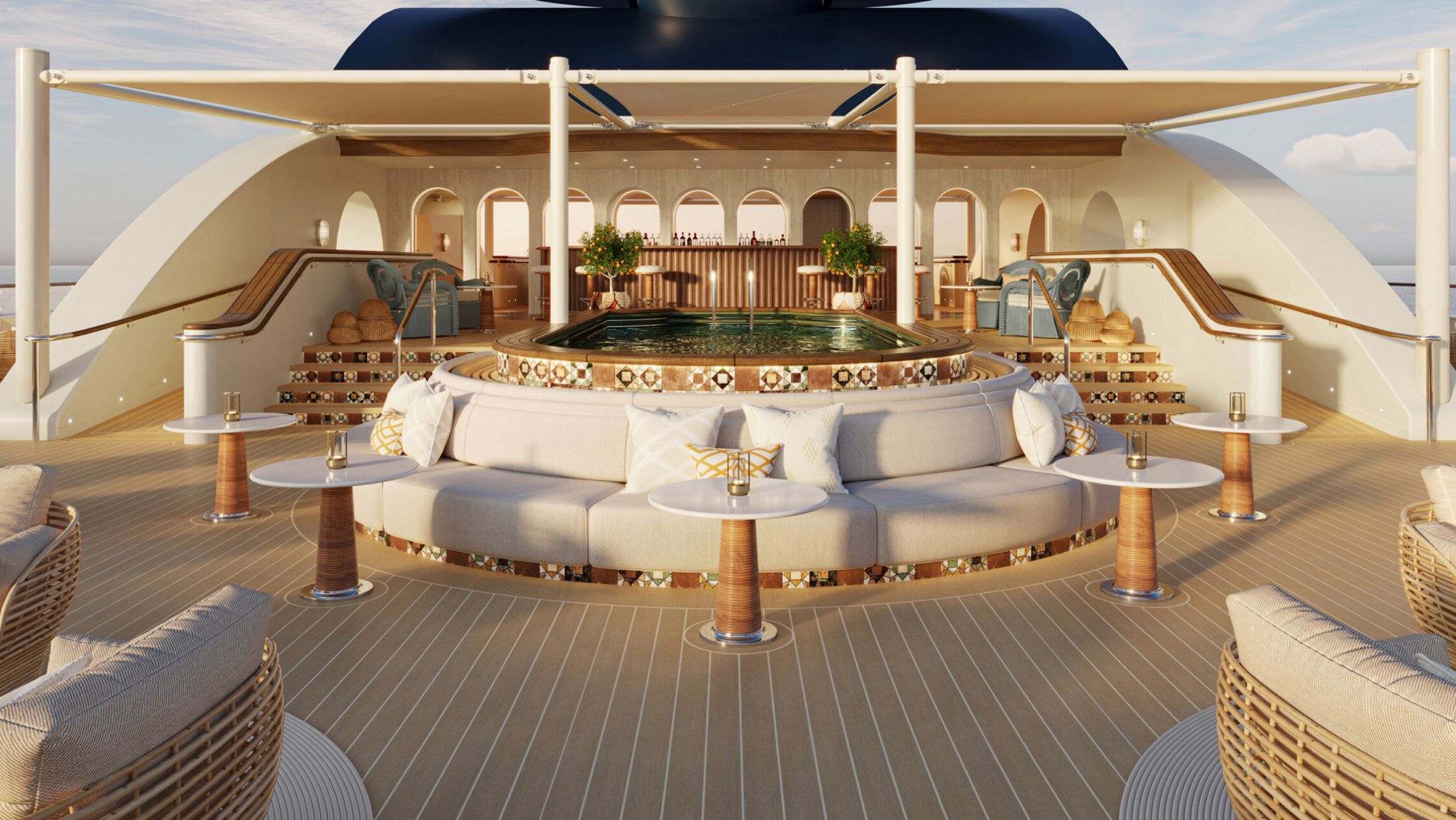 Horizon Lounge on Four Seasons I yacht