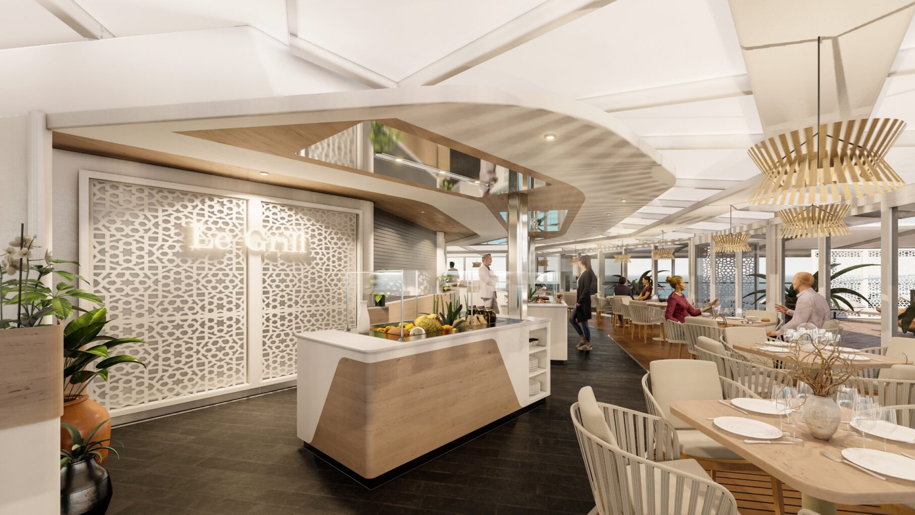 A rendering of Le Grill refurbished Paul Gauguin