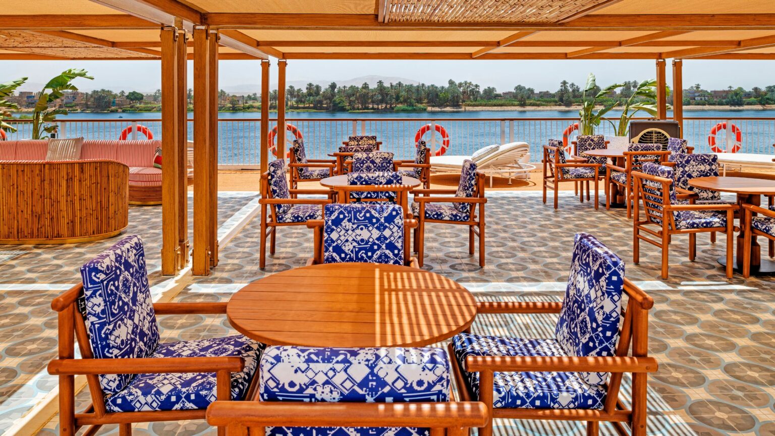 AmaLilia's sundeck on the Nile