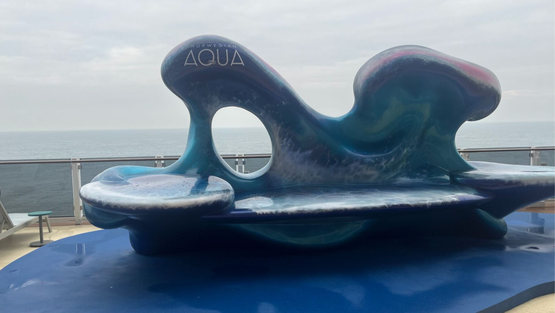 Some of the artwork on the Norwegian Aqua