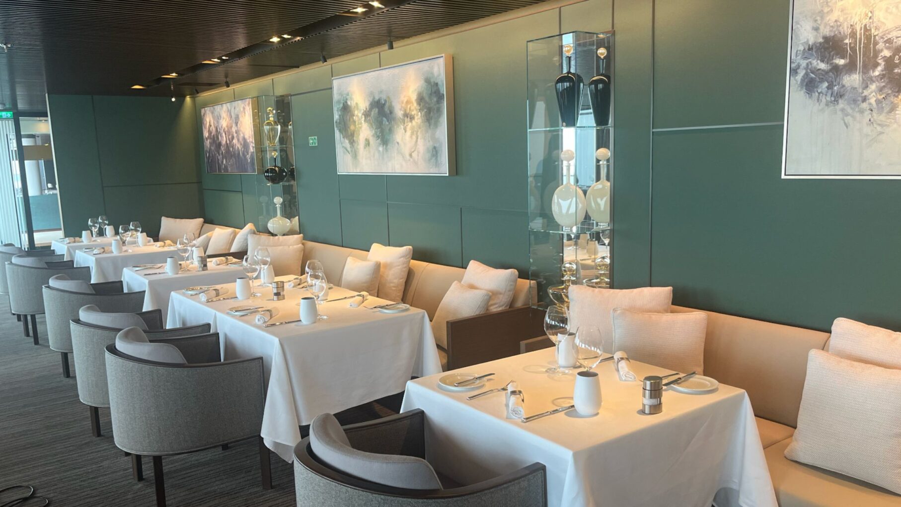 The dining room inside The Haven