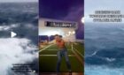 Video emerges of Cyclone Alfred affecting cruise ships