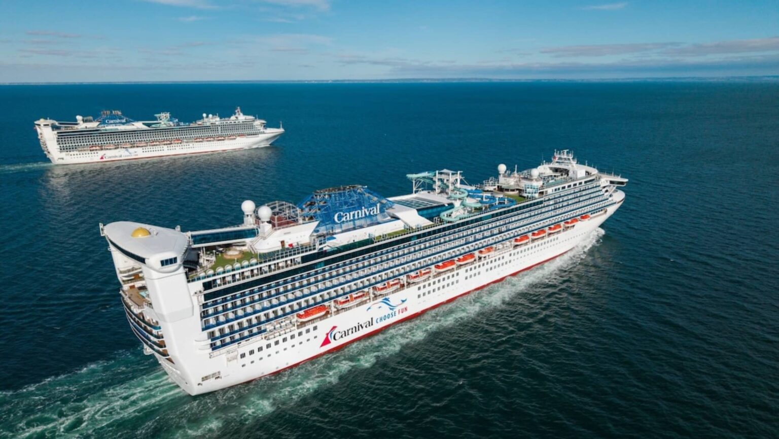 carnival ship on the water