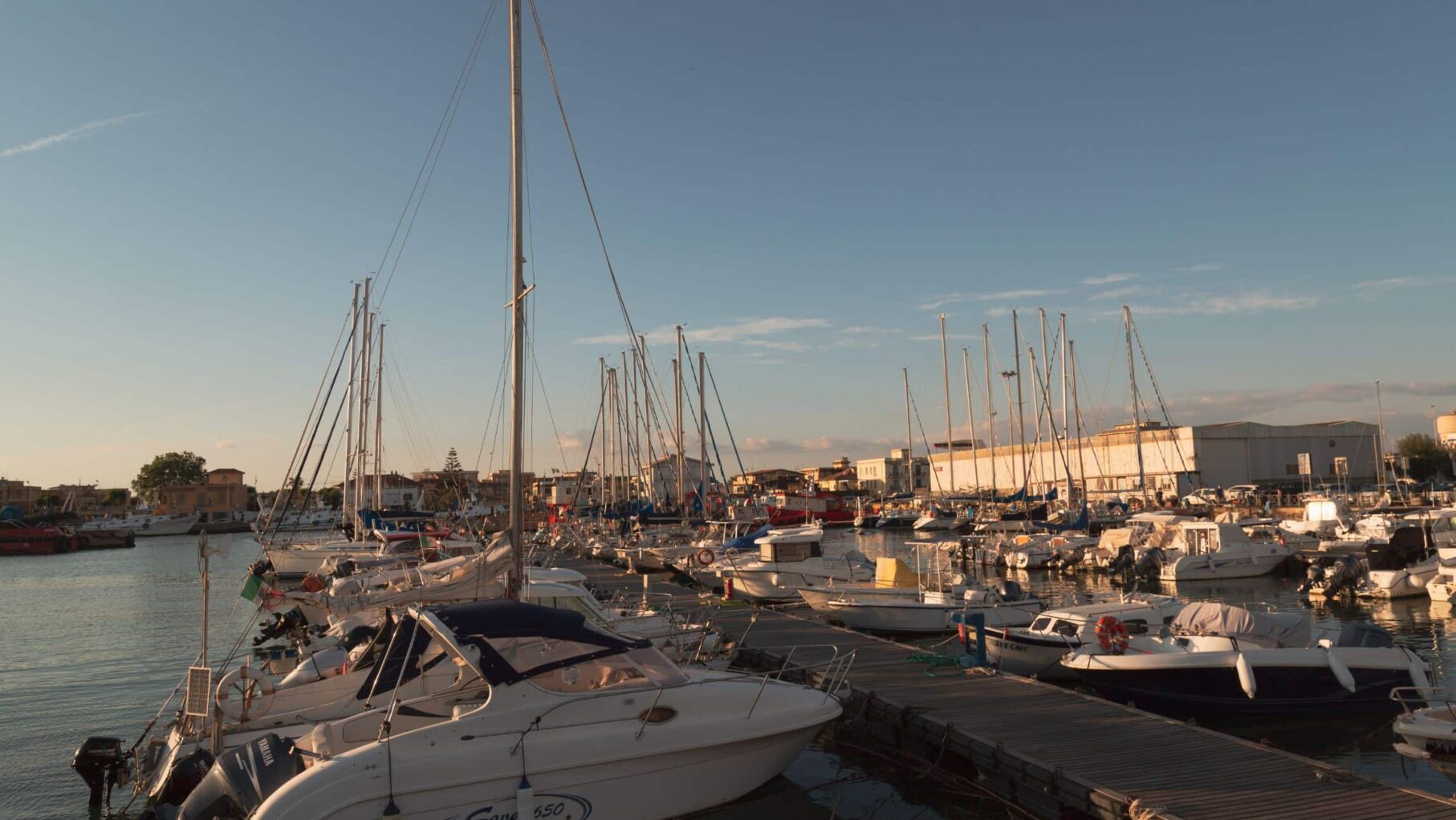 The Italian cruise port close to Rome