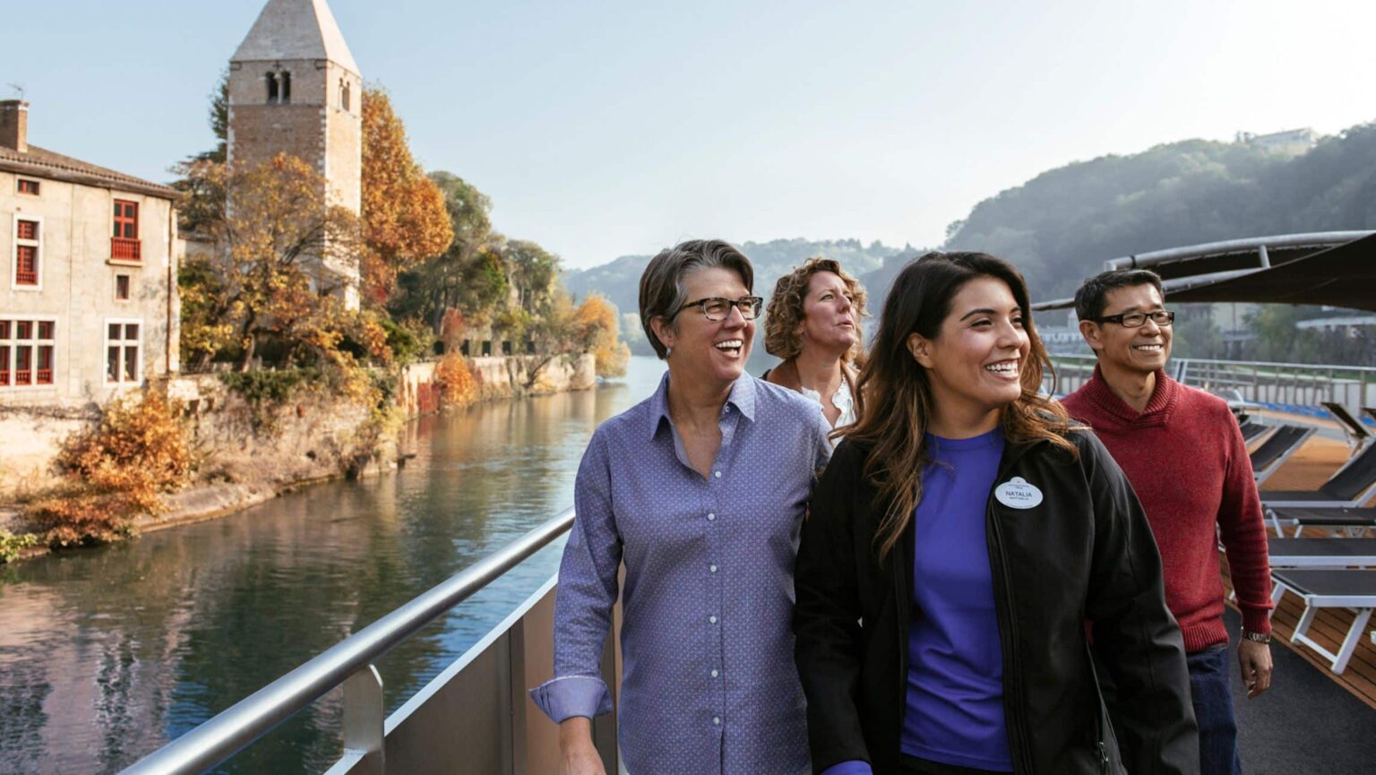 A group of people on the Adventures by Disney with AmaWaterways