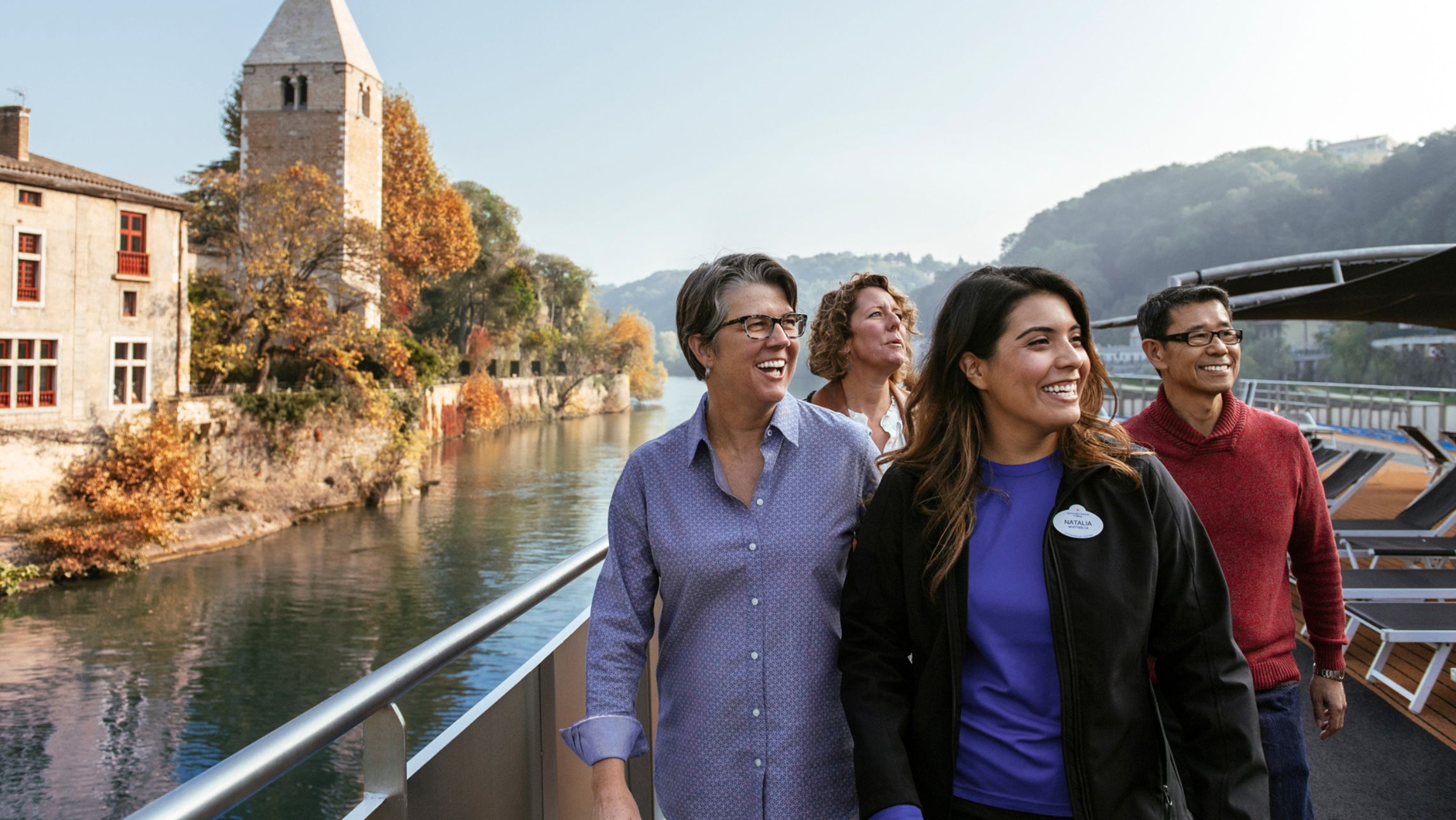 A group of people on the Adventures by Disney with AmaWaterways