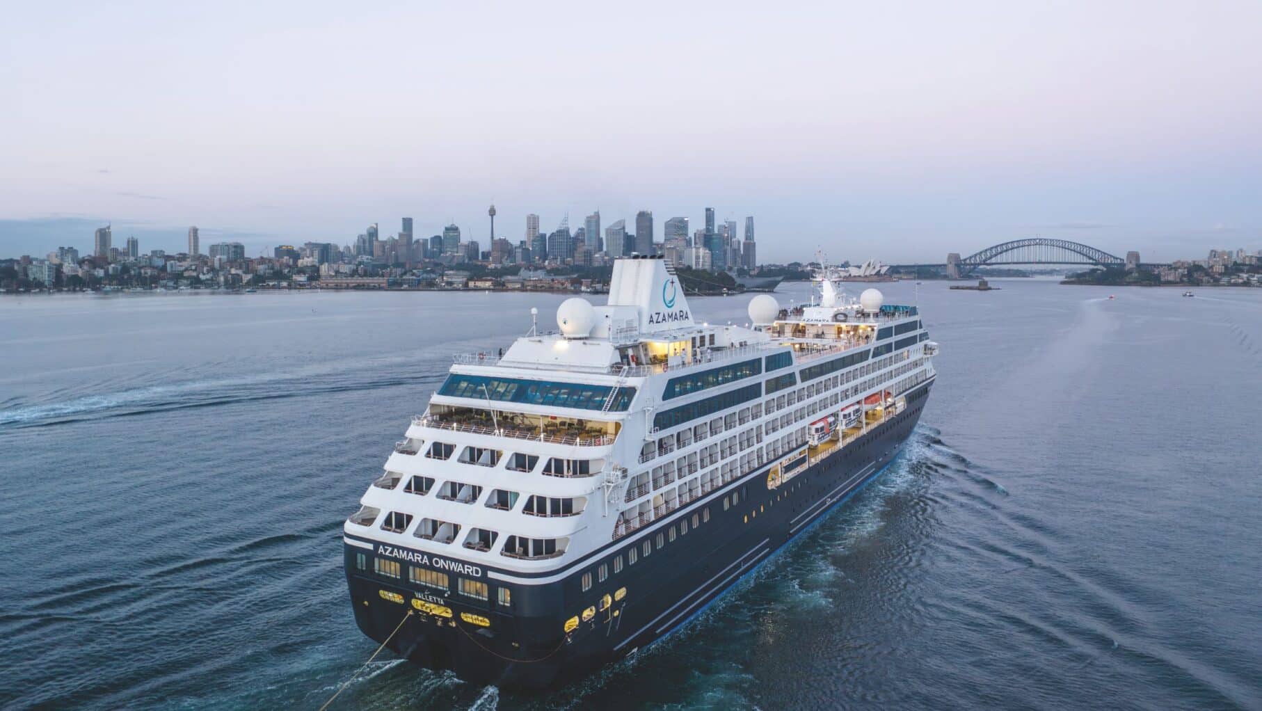 Azamara Onward sailing in Sydney