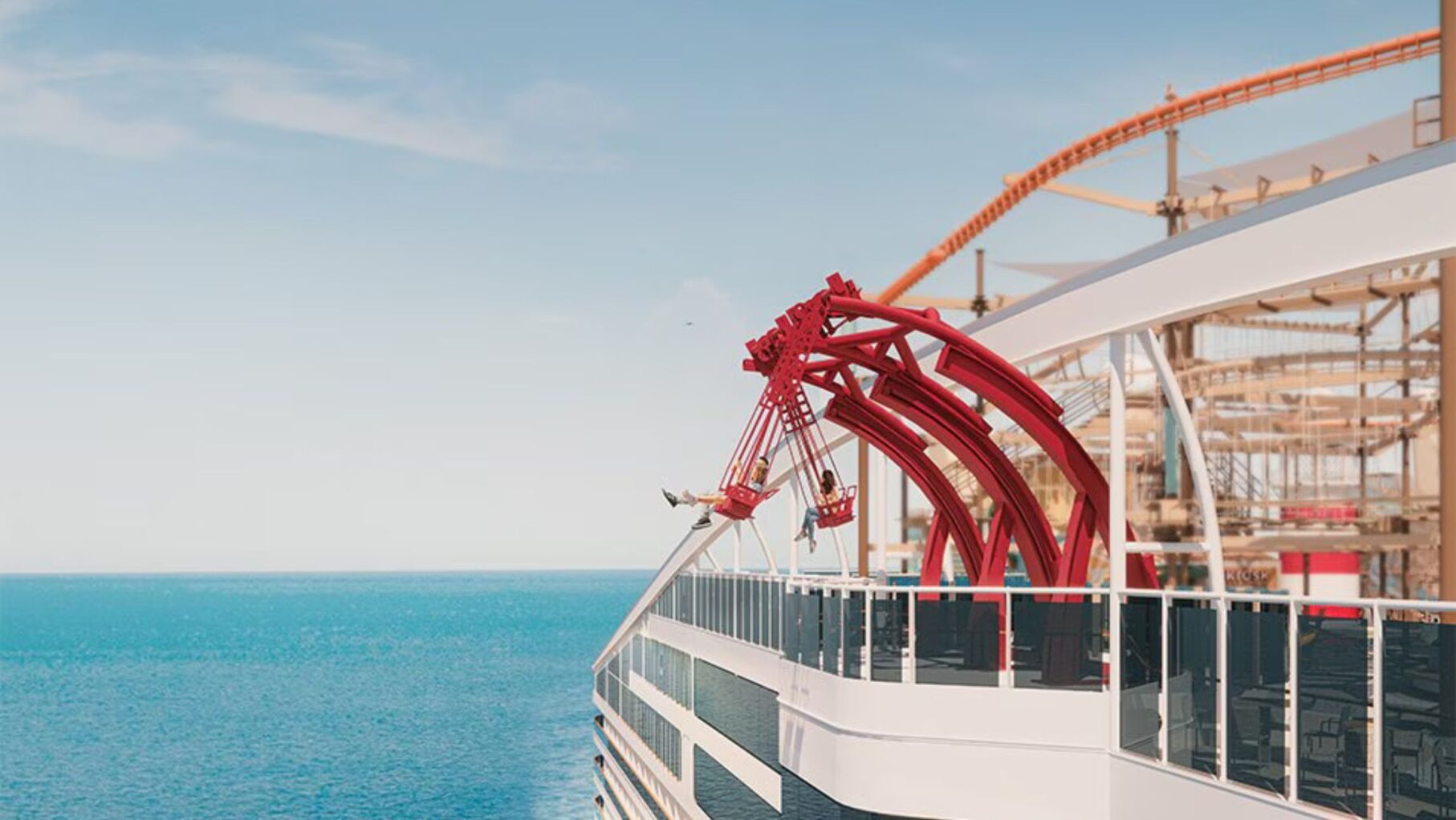 MSC World America's Cliffhanger swing