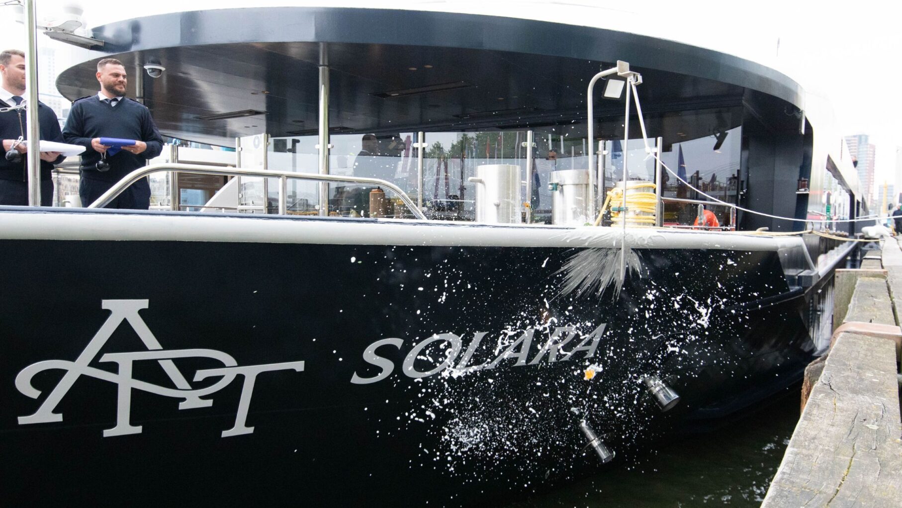 The APT Solara getting christened