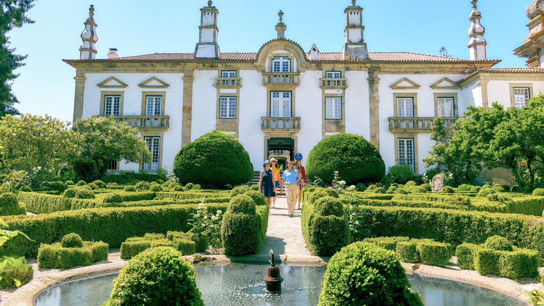 The gardens in Pinhao