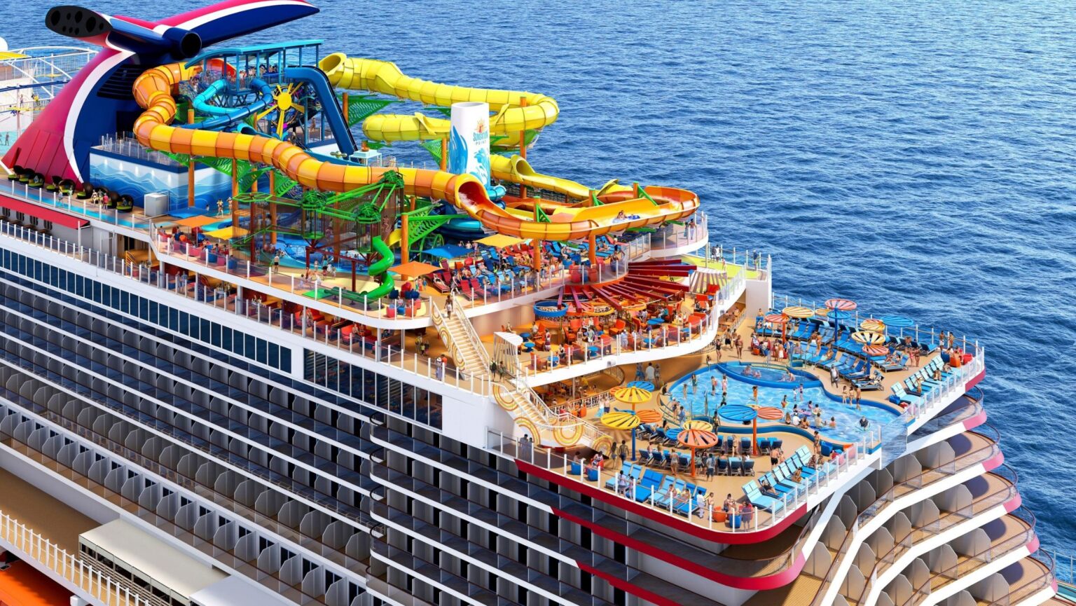 The top deck of the new Carnival Festivale