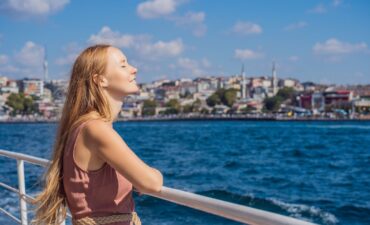 woman on a ship