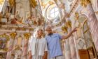 A couple in Europe on a Uniworld river cruise