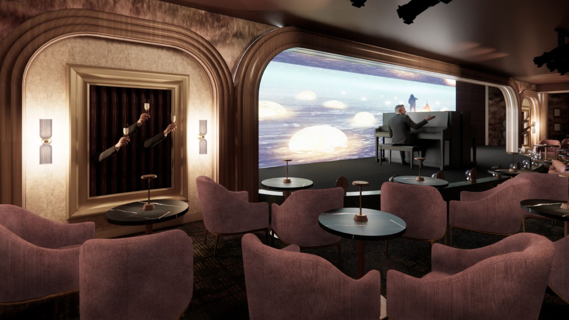 Celebrity Cruises is making its classics new again with a revitalization of its Solstice Series_Boulevard Lounge