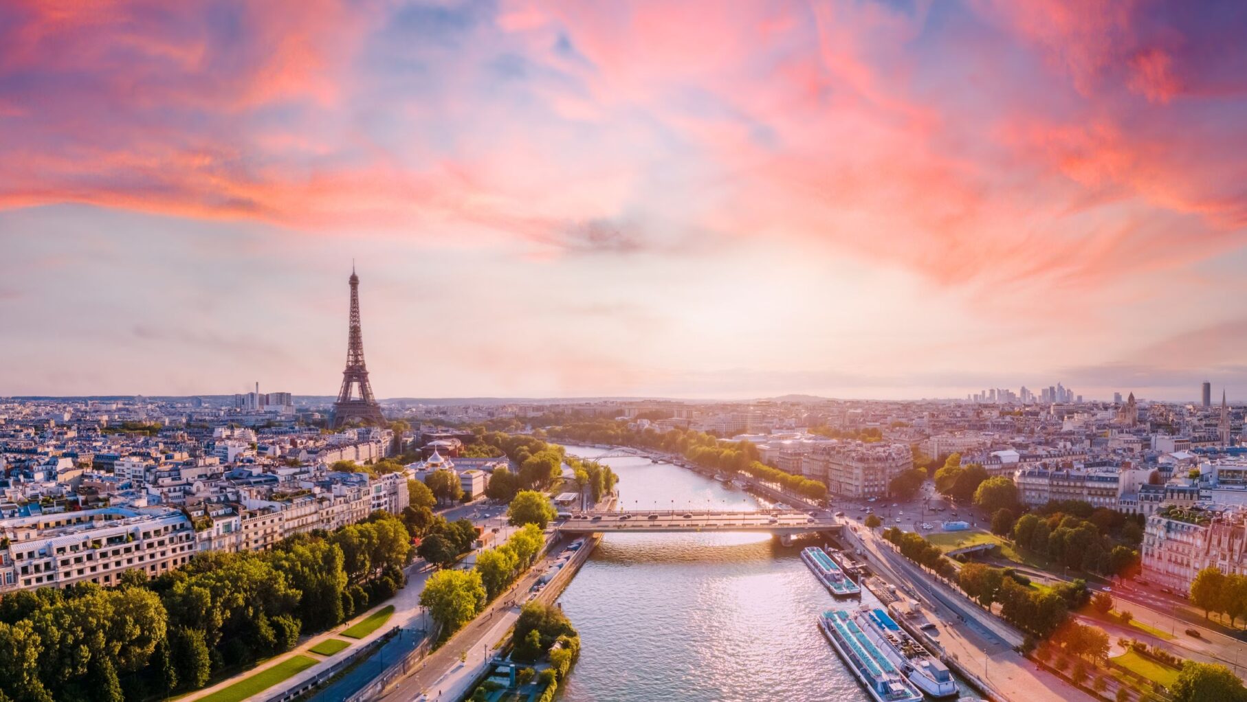 Paris at sunset