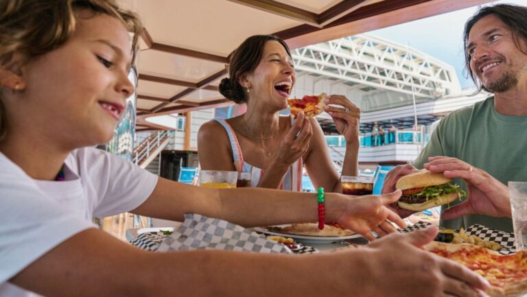 Pizza on Carnival Cruise Line family