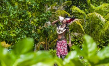 An Indigenous man in French Polynesia